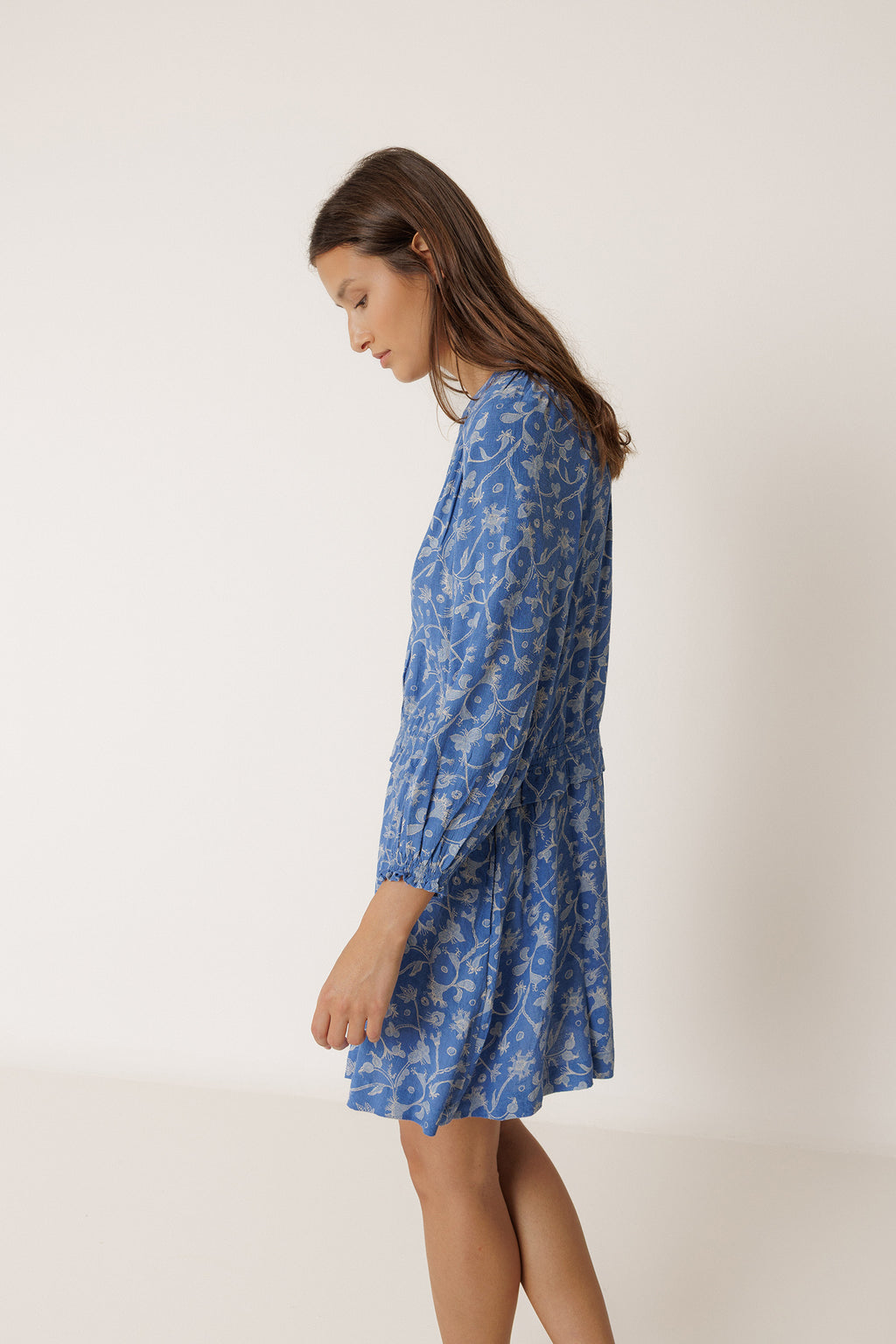 Vestido Corto - Azul Británico