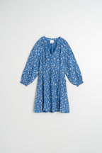 Vestido Corto - Azul Británico