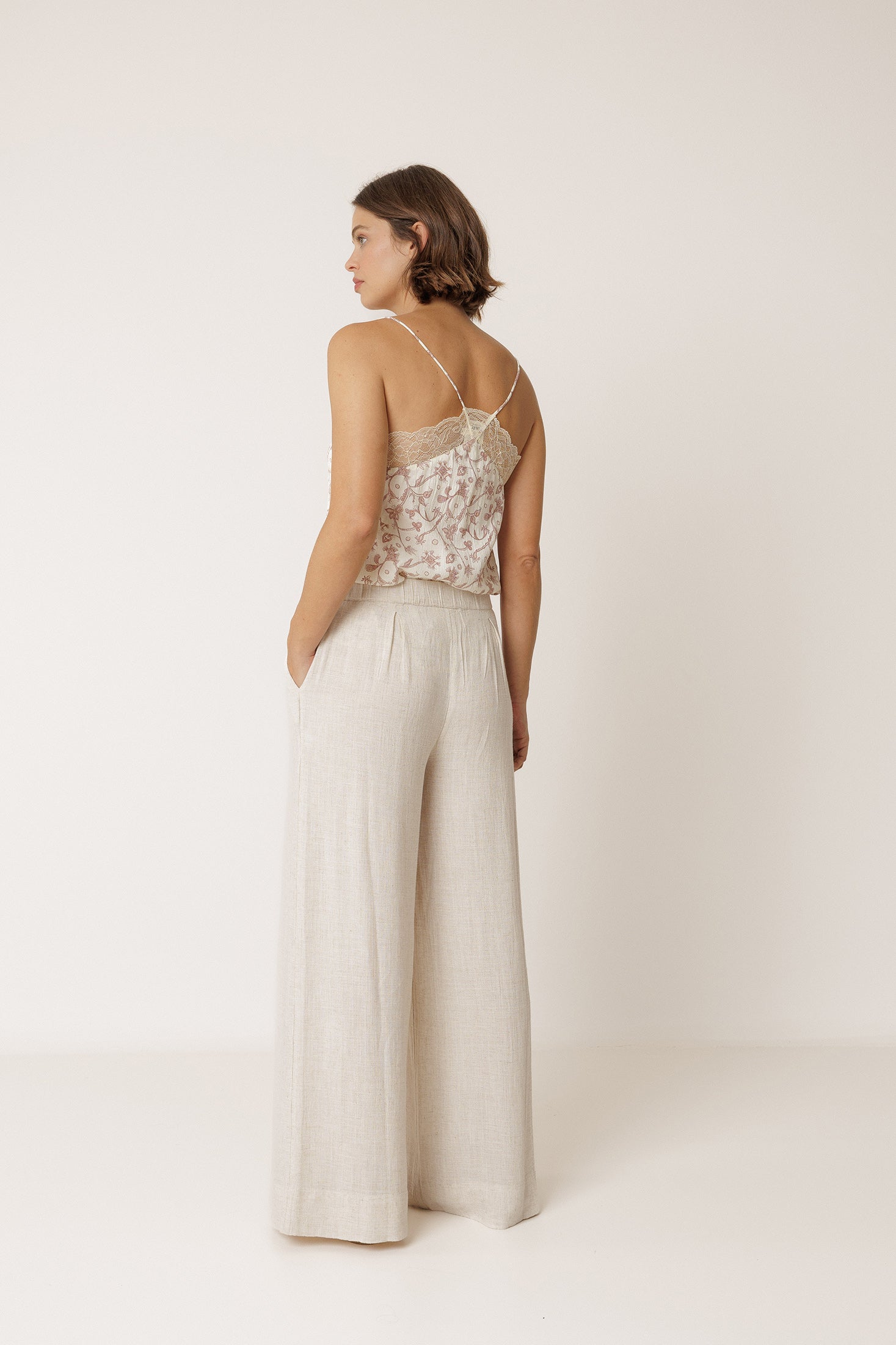 Lace Camisole Top - Ecru