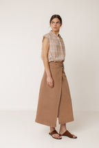 Frayed Cotton Shirt - Rust