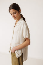 Artisanal Embroidered Shirt - Linen