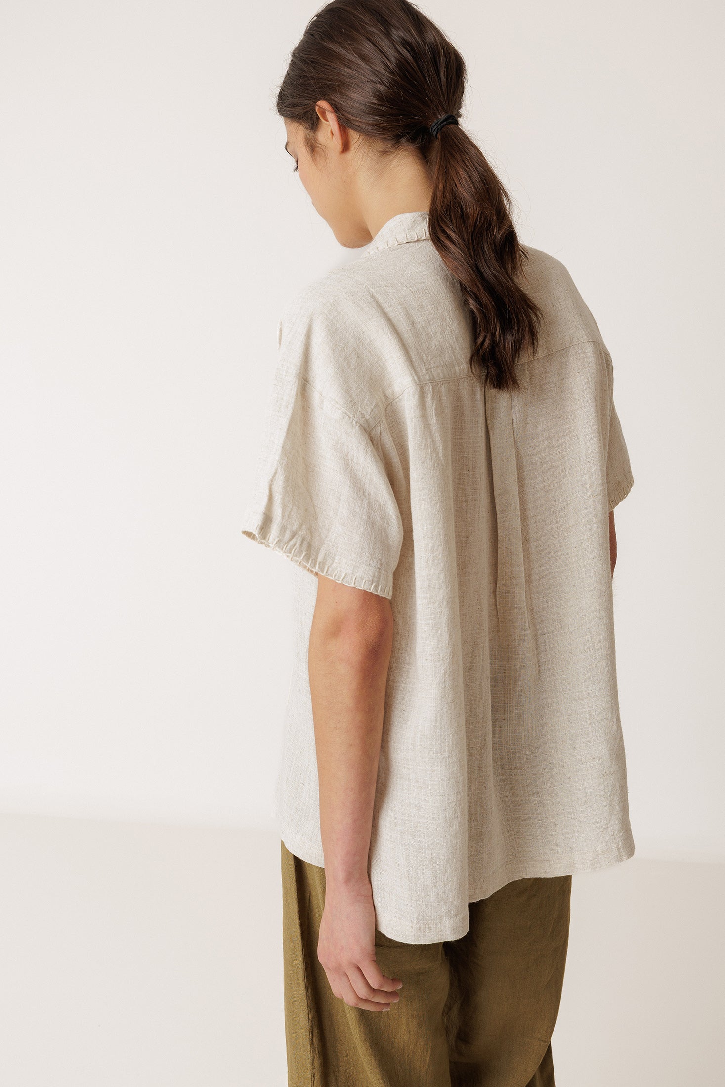 Artisanal Embroidered Shirt - Linen