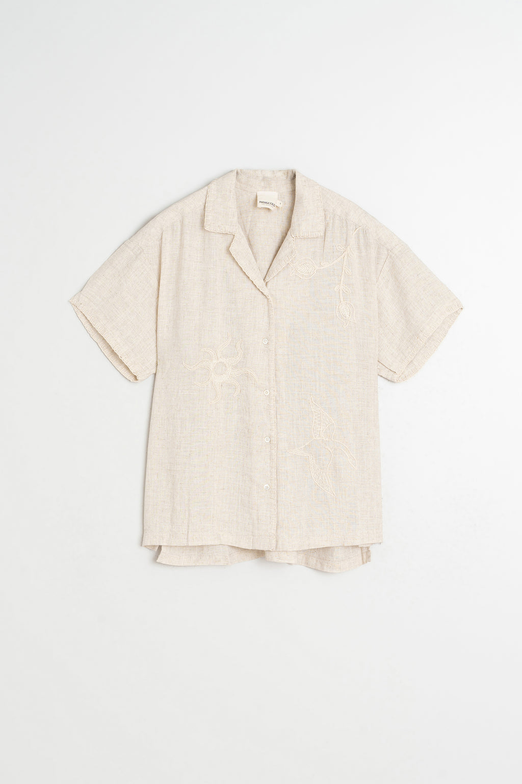 Artisanal Embroidered Shirt - Linen