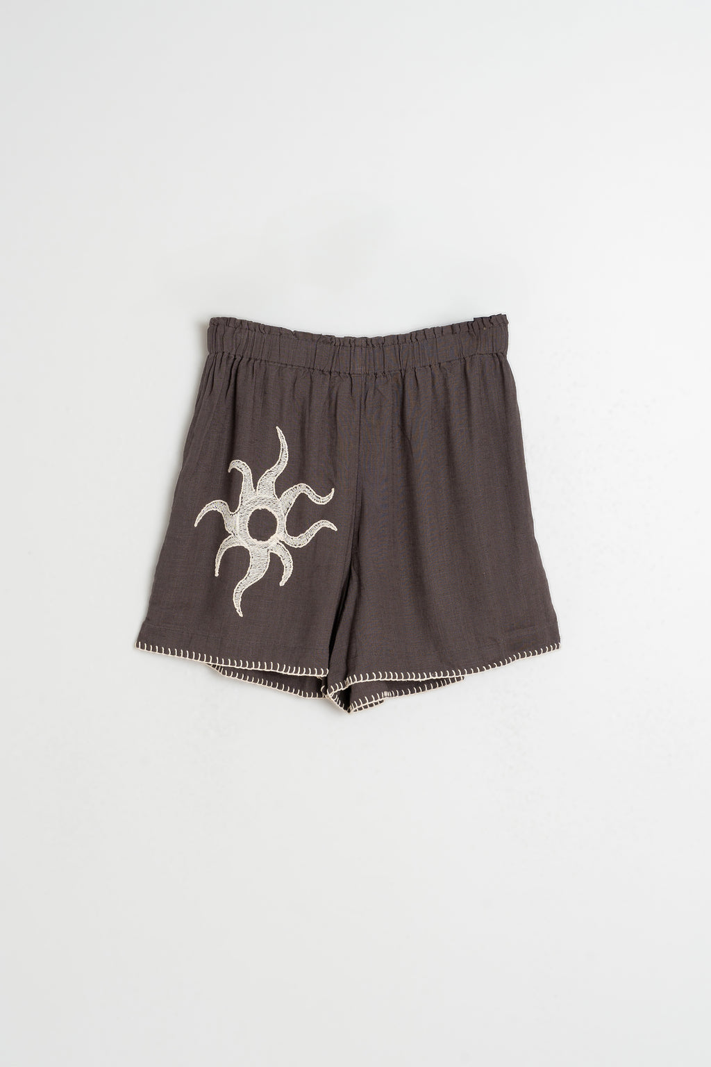 Pantalón corto elástico - Carbón