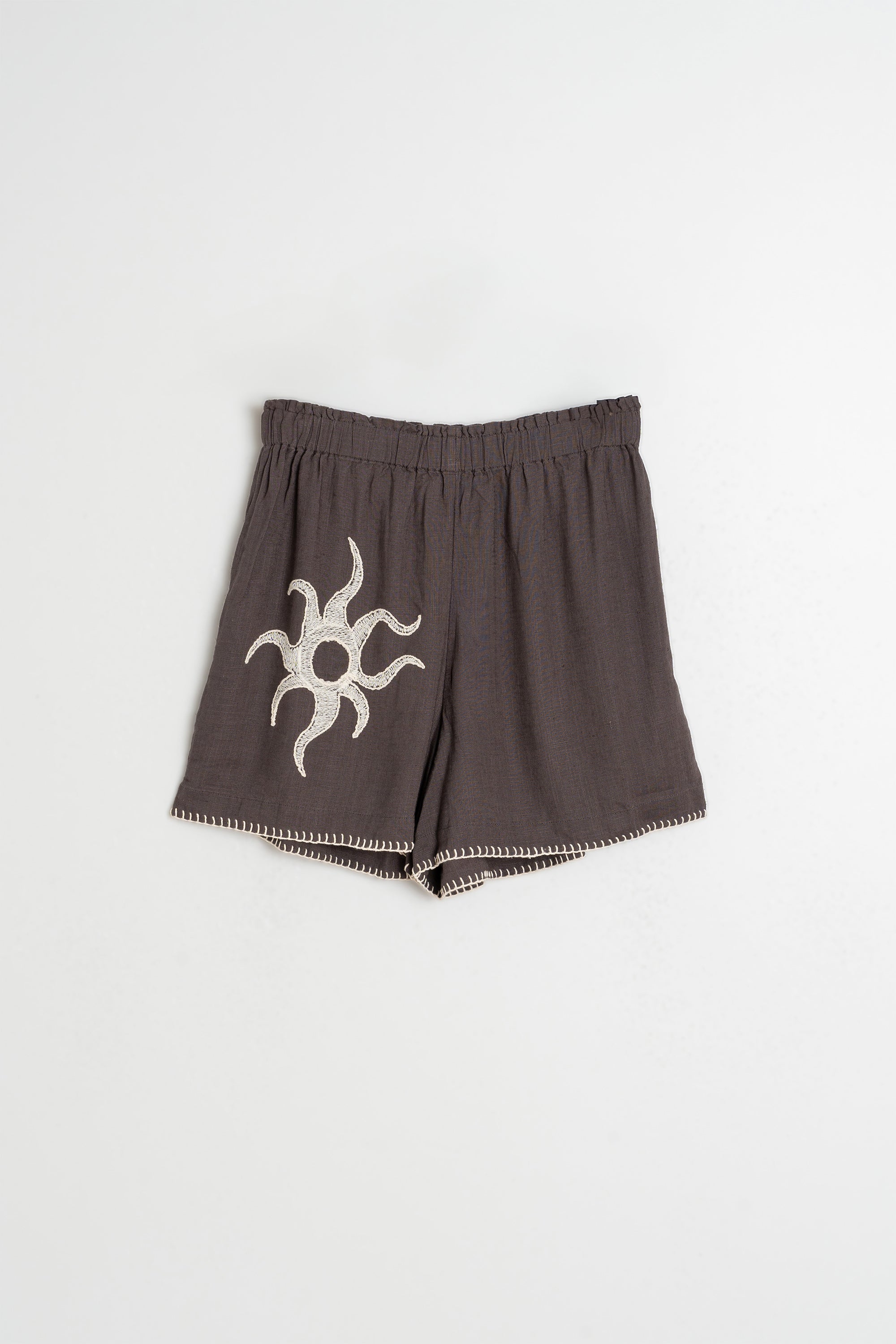 Pantalón corto elástico - Carbón