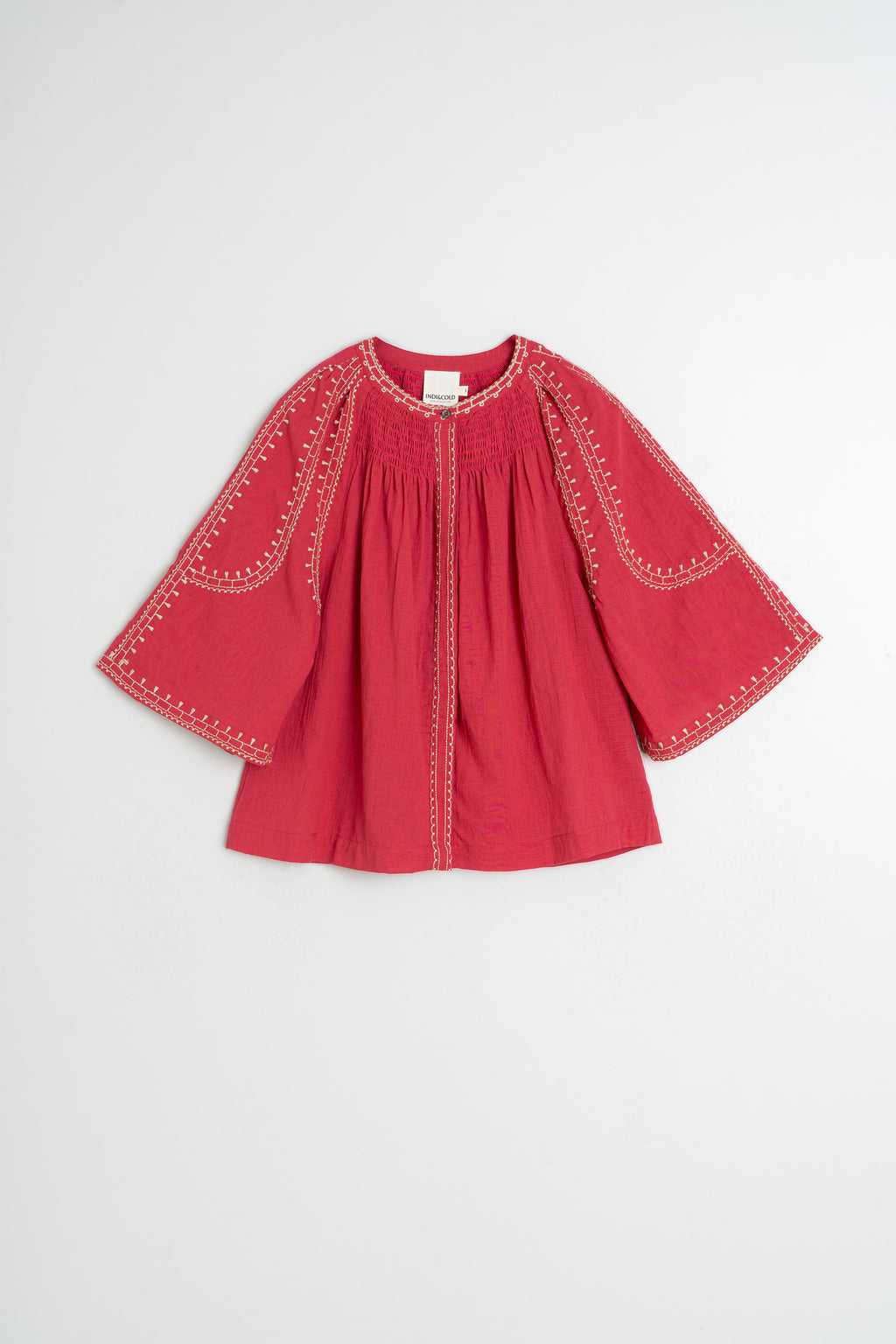 Bell Sleeve Shirt - Strawberry