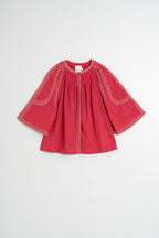 Bell Sleeve Shirt - Strawberry