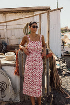 Backless Dress - Red