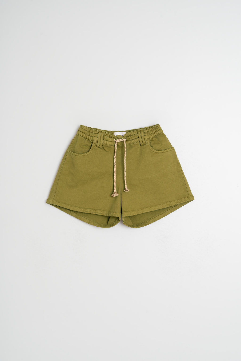 Elasticated Drawstring Waist Shorts - Khaki
