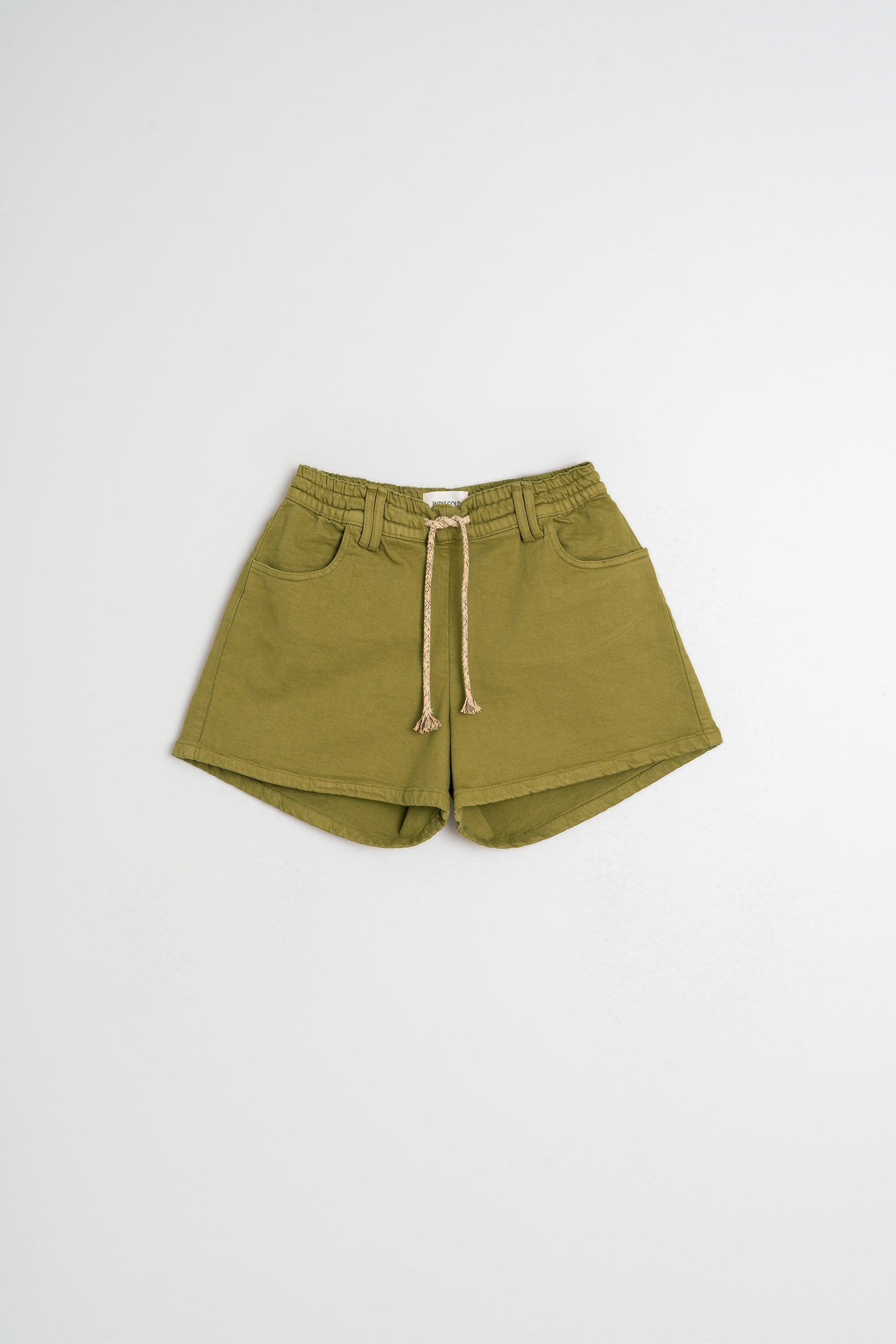 Elasticated Drawstring Waist Shorts - Khaki