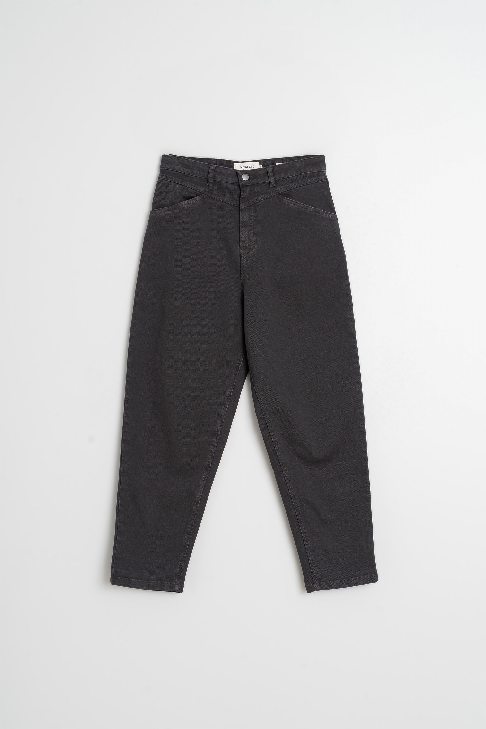 Pantalón de corte Mom - Carbón