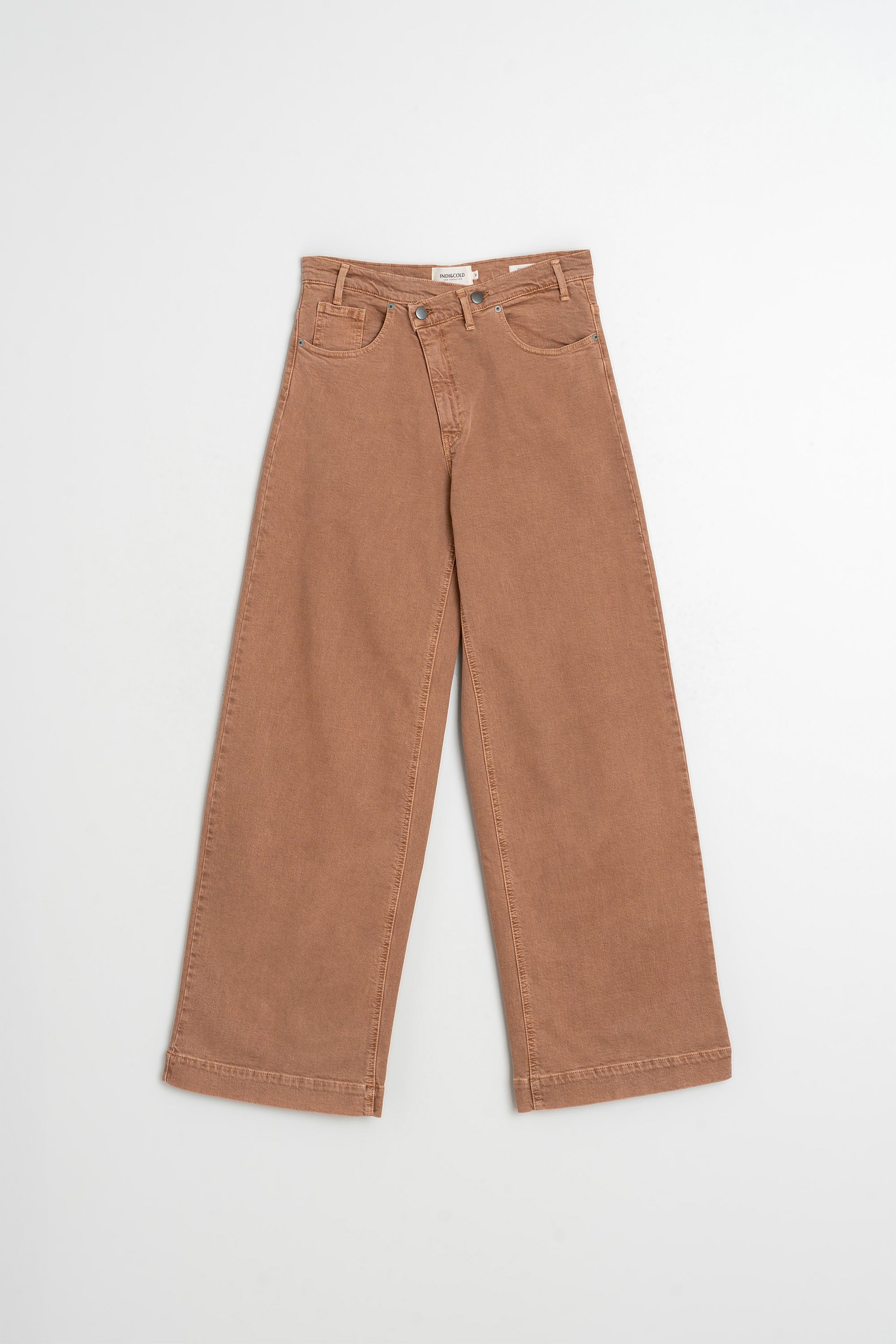 Crossover Waistband Trousers - Pink