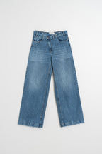 Cross-Waist Trousers - Denim