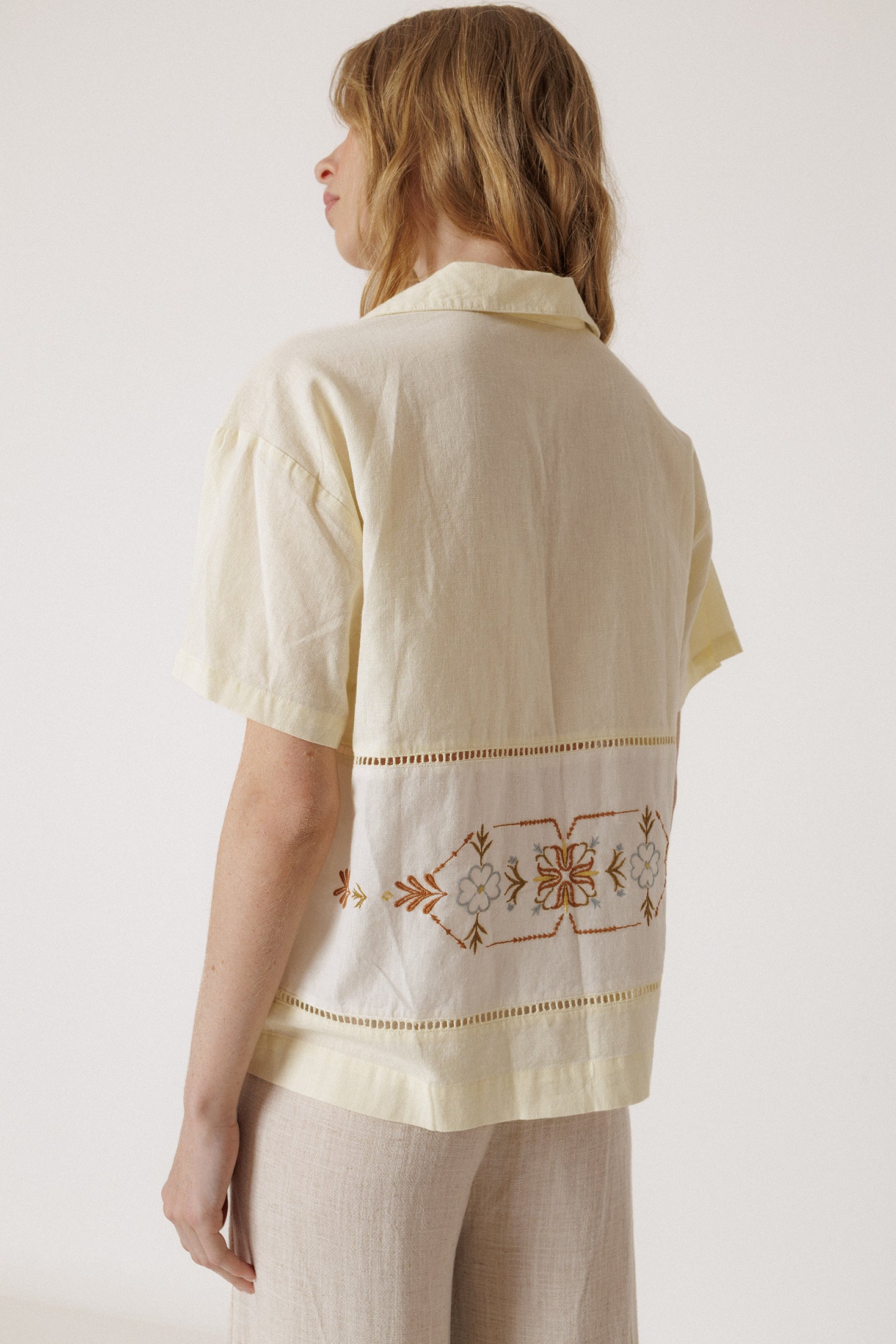 Guayabera Style Shirt - Sorbet