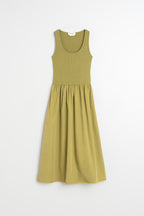 Robe Combinée En Popeline - Pomme