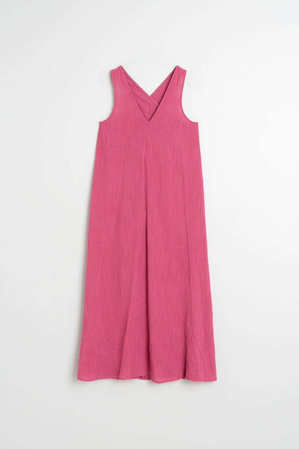 Long Crêpe Dress - Lychee