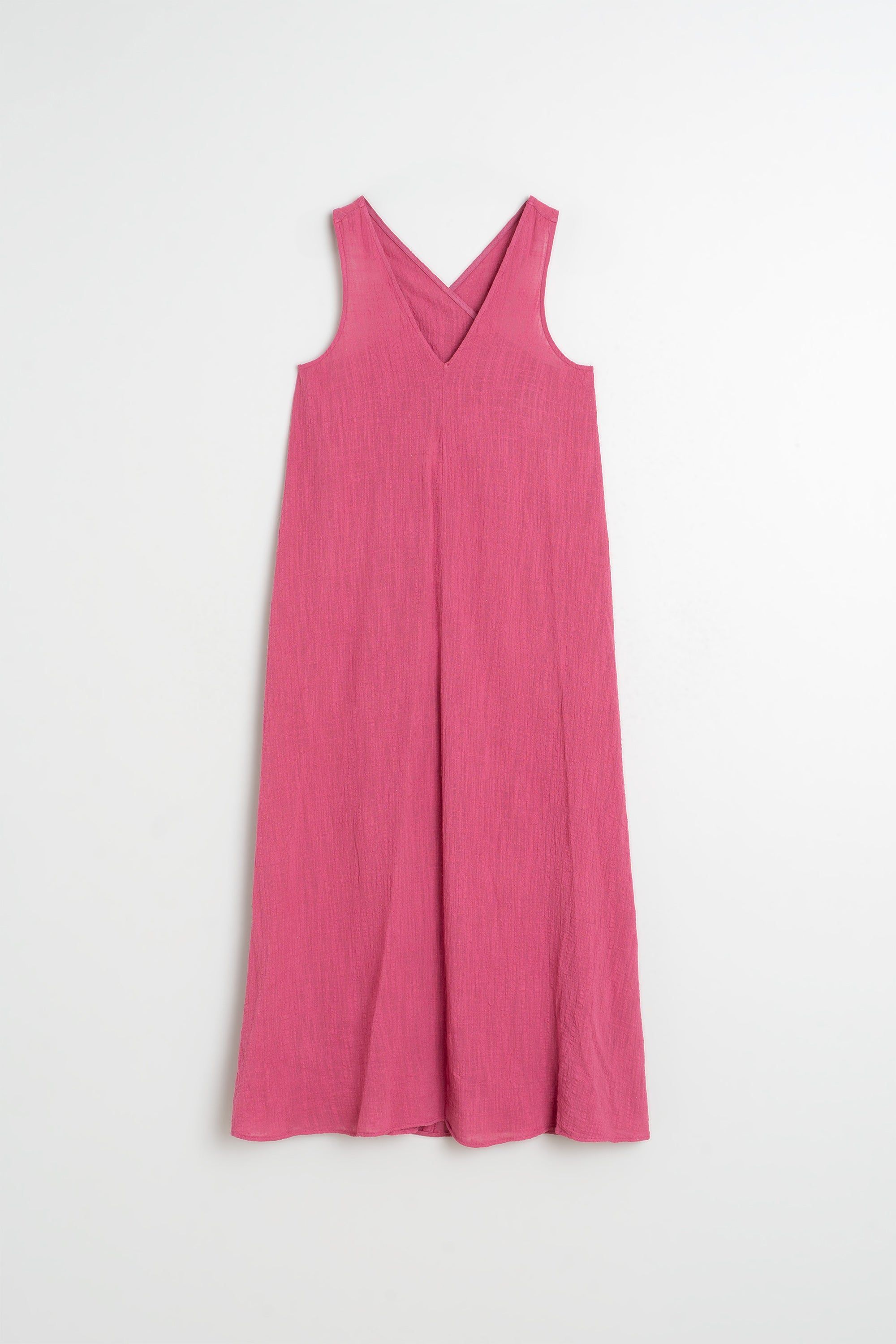Long Crêpe Dress - Lychee
