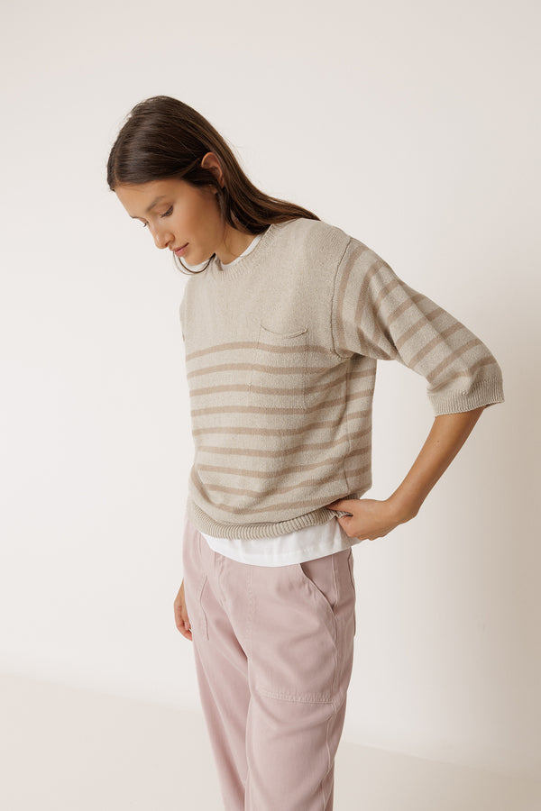 Jersey marinero - Beige