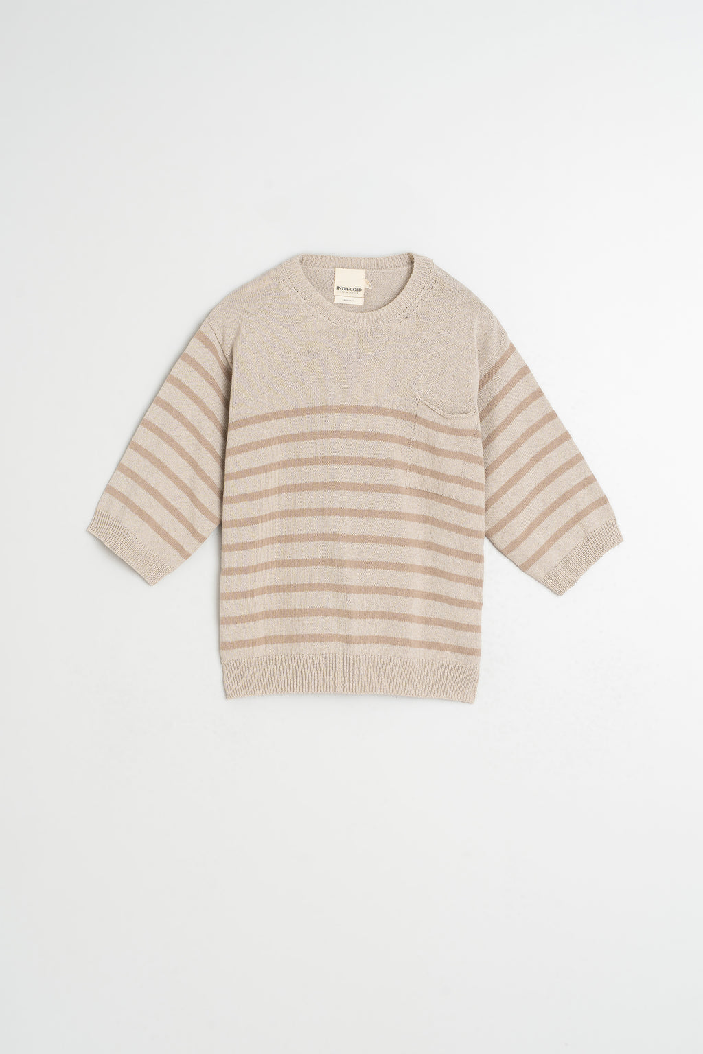 Breton Striped Jumper - Beige