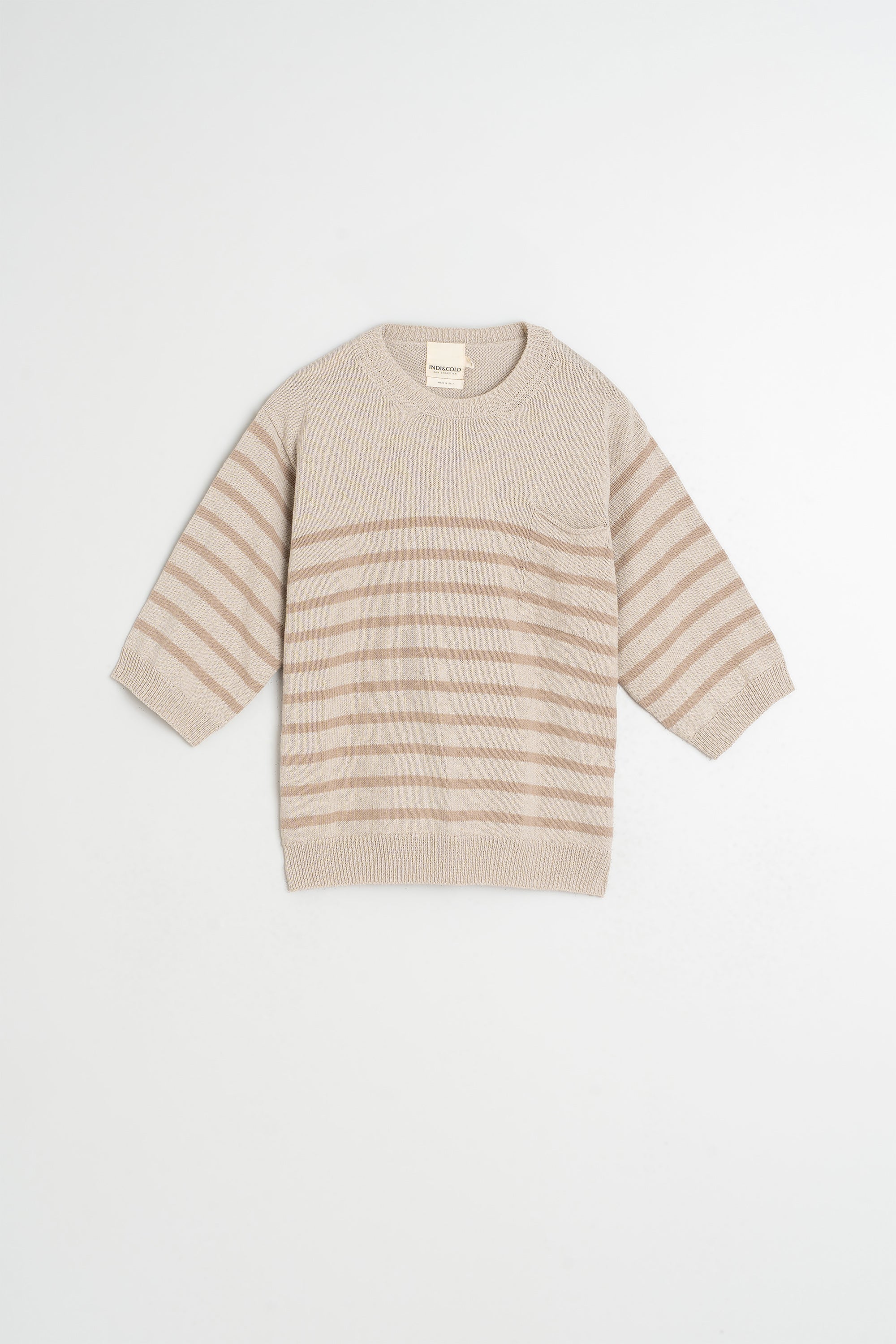 Breton Striped Jumper - Beige