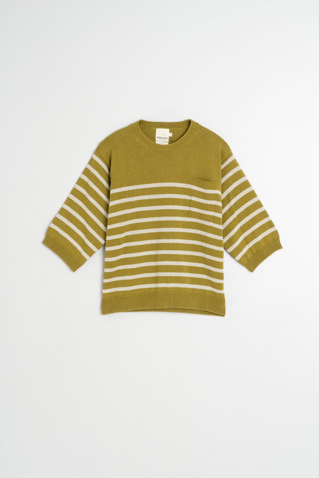 Breton Stripe Jumper - Khaki
