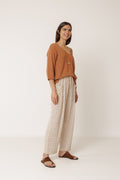 Organic Cotton Bouclé Jumper - Rust