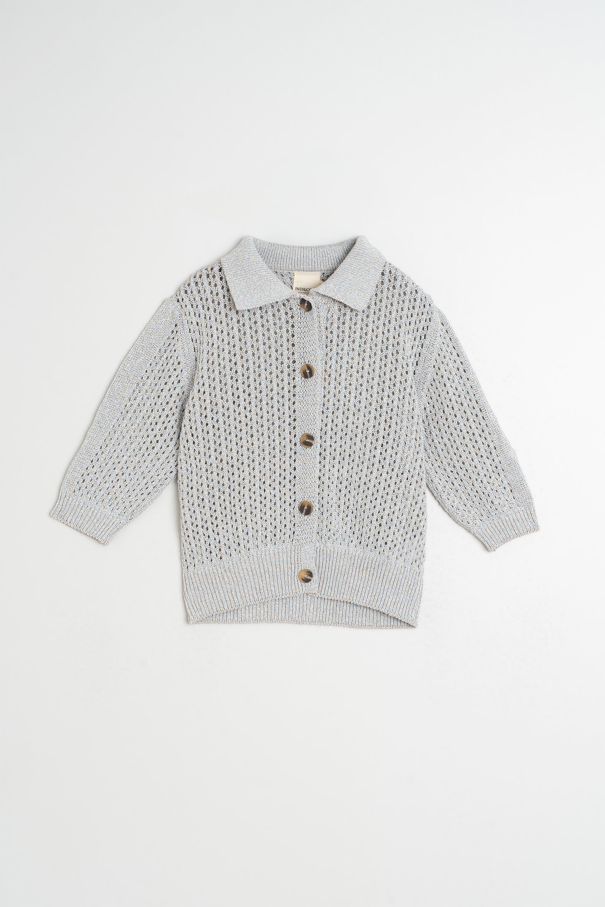 Openwork Knit Cardigan - Glace