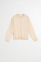 Chaqueta de Punto Transparente - Beige