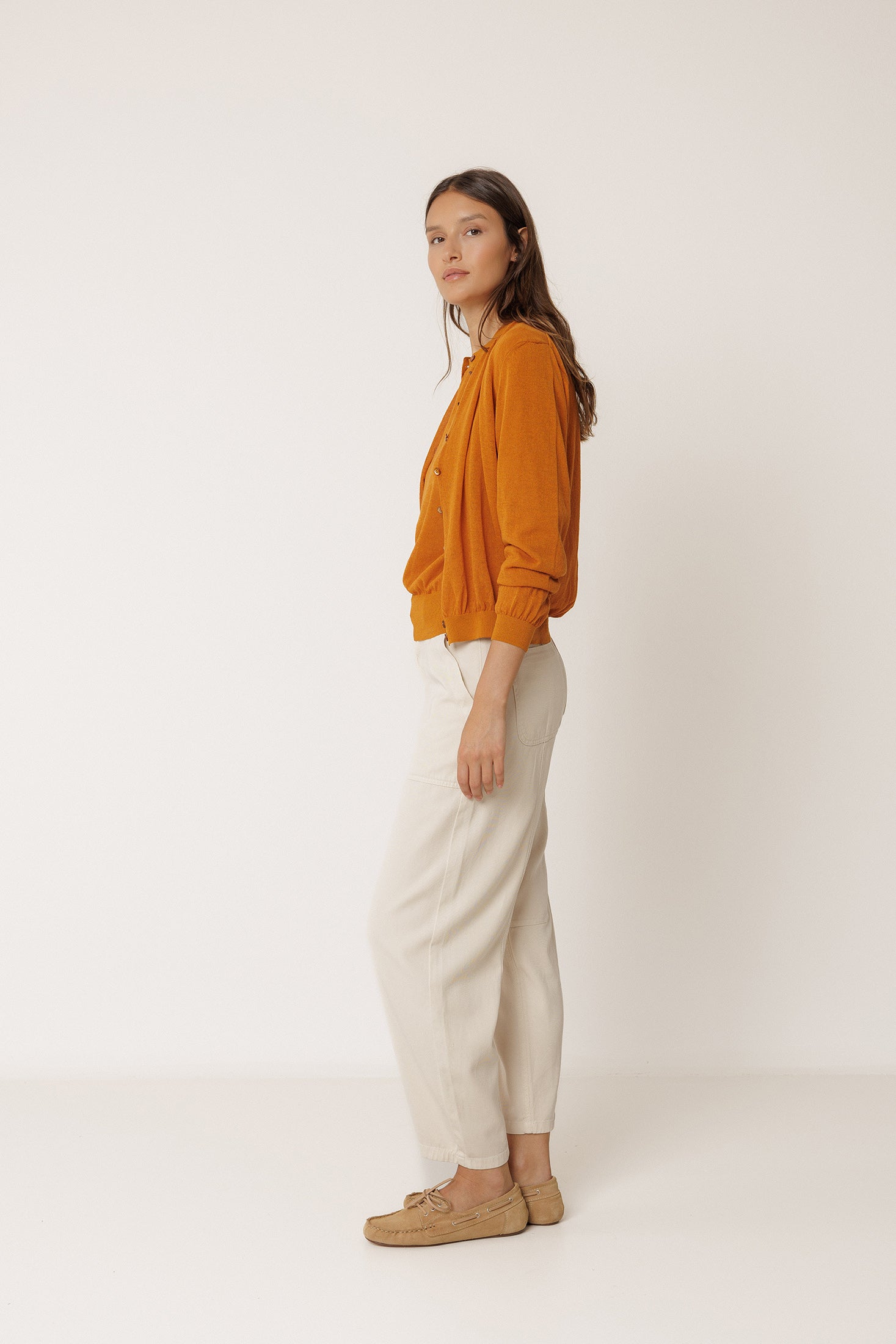 Chaqueta De Punto Transparente - Óxido