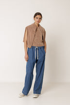 Terry Cloth Crop Top - Pink