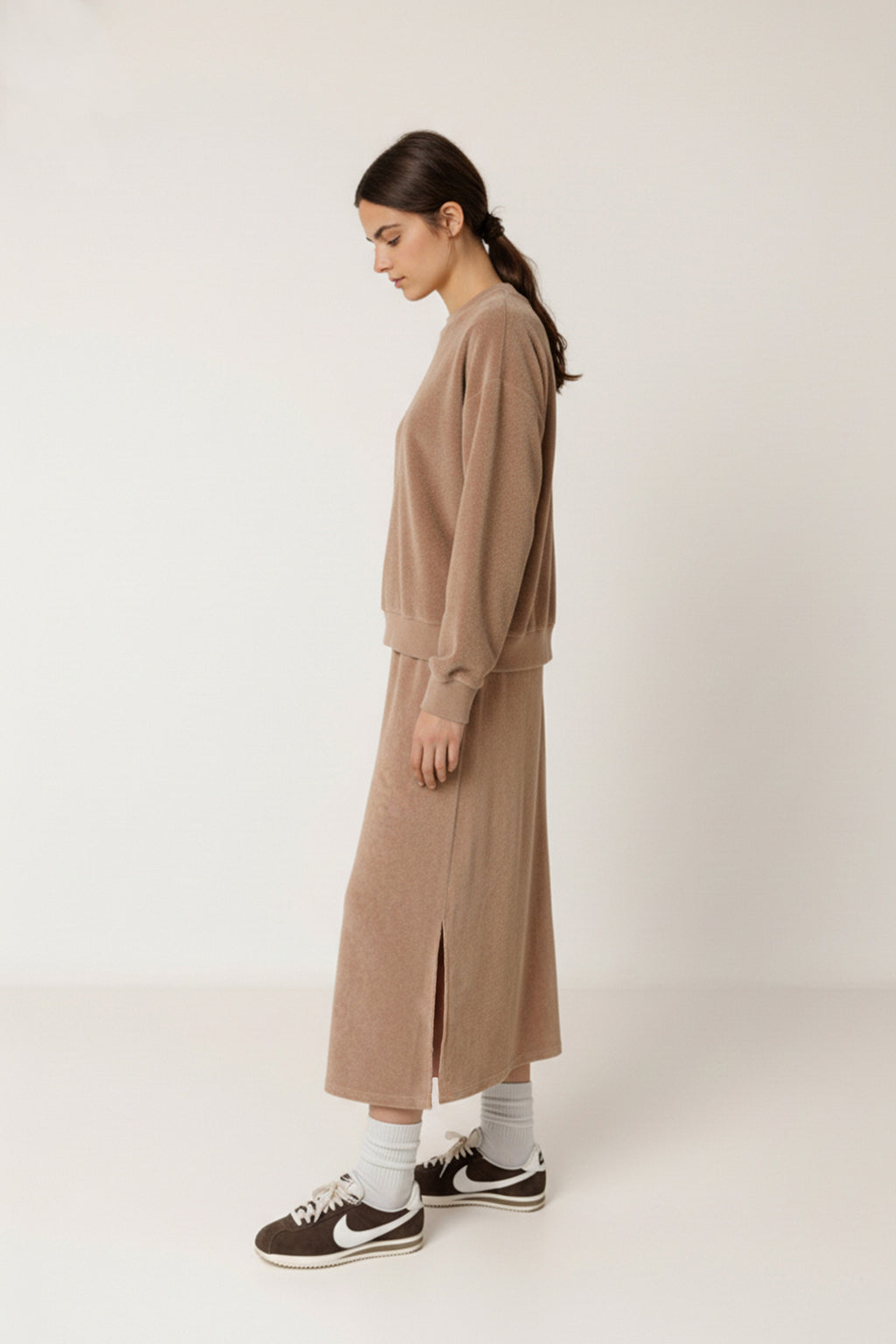 Mila Terry Skirt - Pink