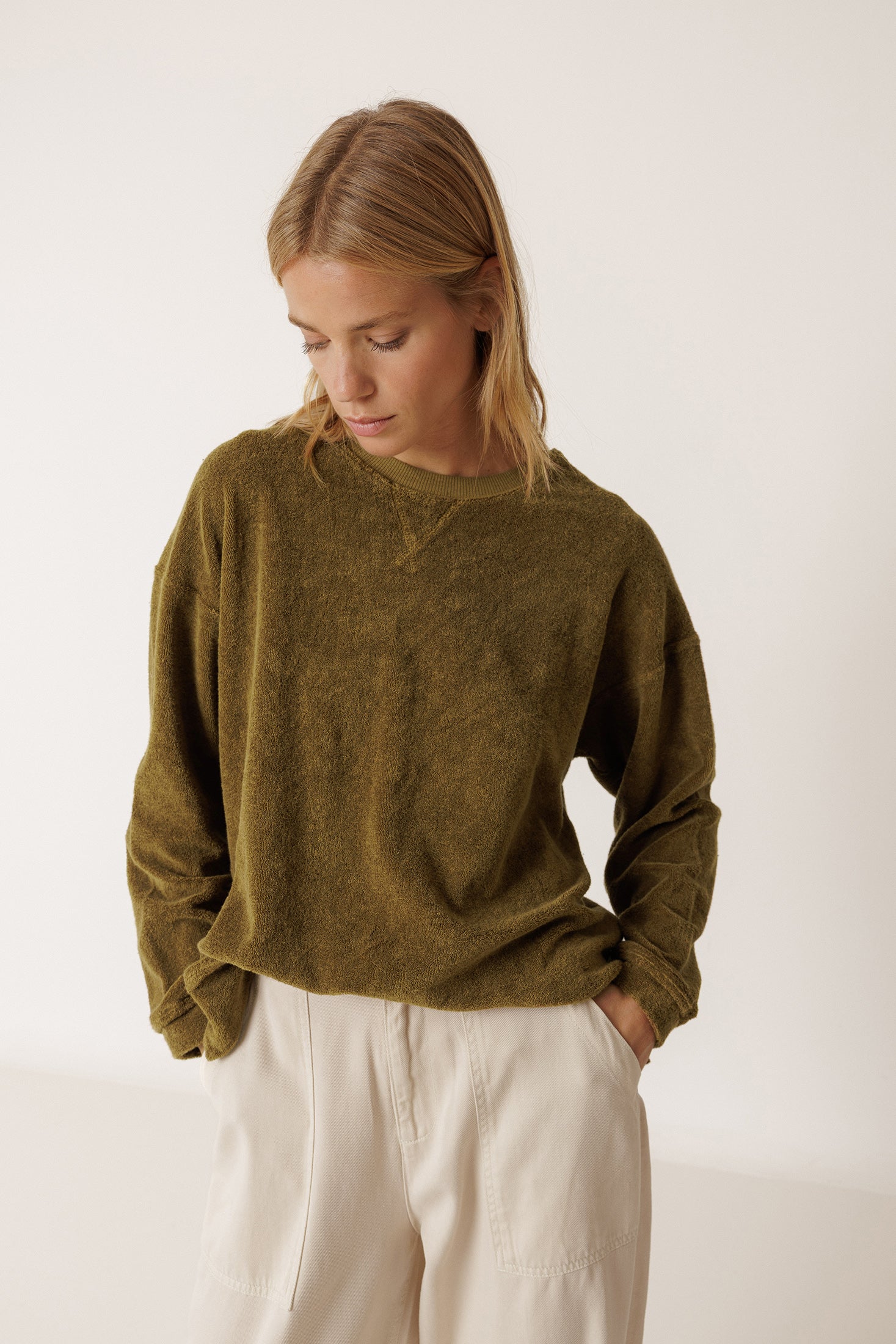Sudadera de Rizo Lara - Caqui