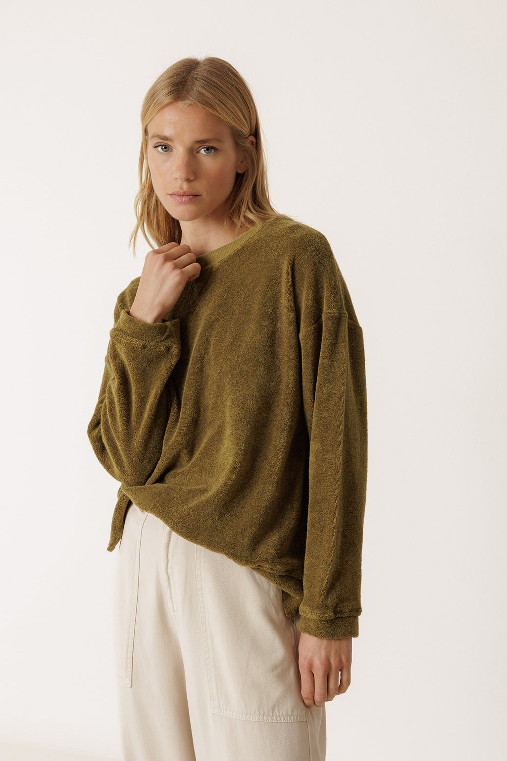 Sudadera de Rizo Lara - Caqui