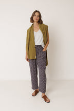 Textured Cotton Scarf - Khaki
