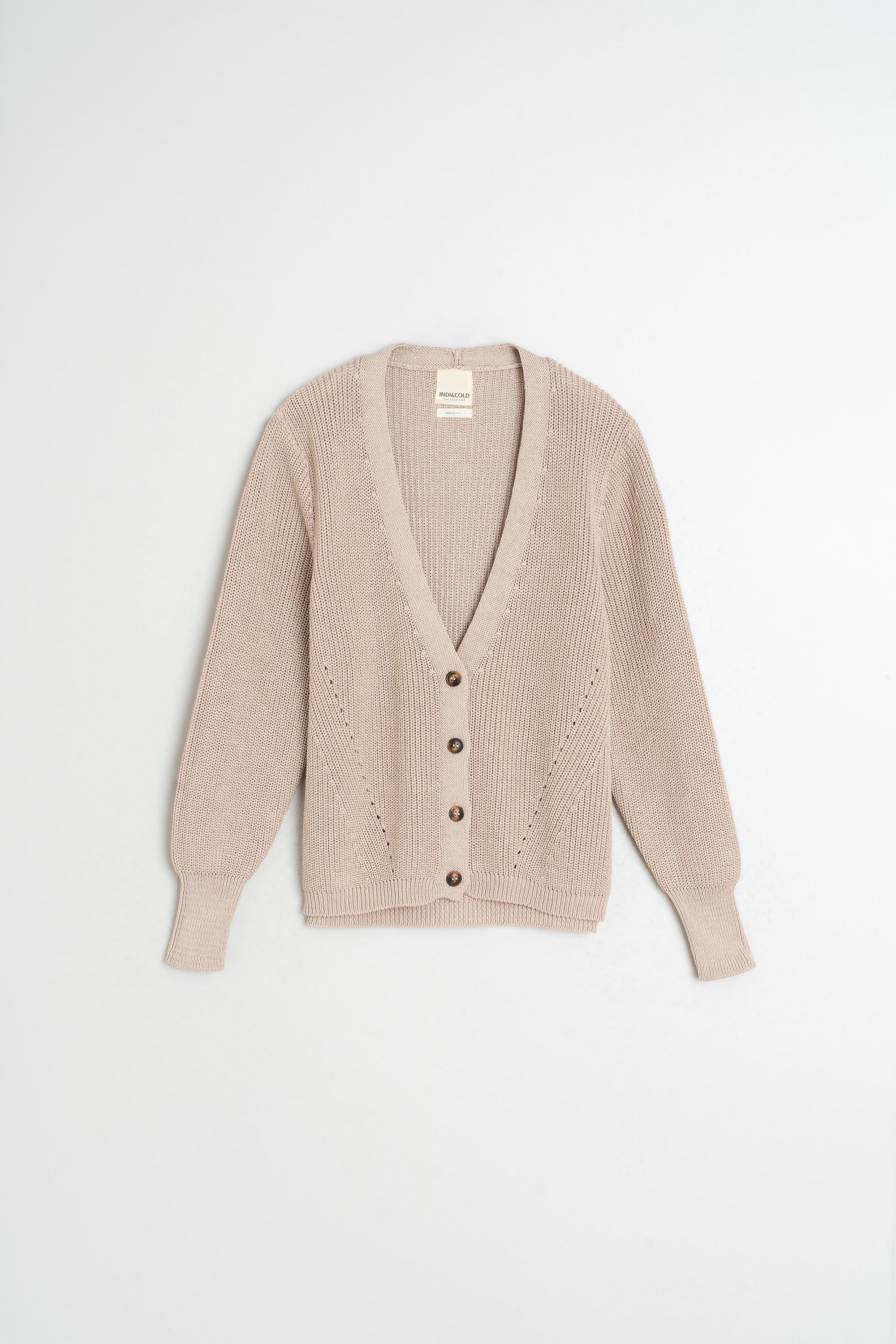 Chaqueta De Media Canalé Inglesa - Beige