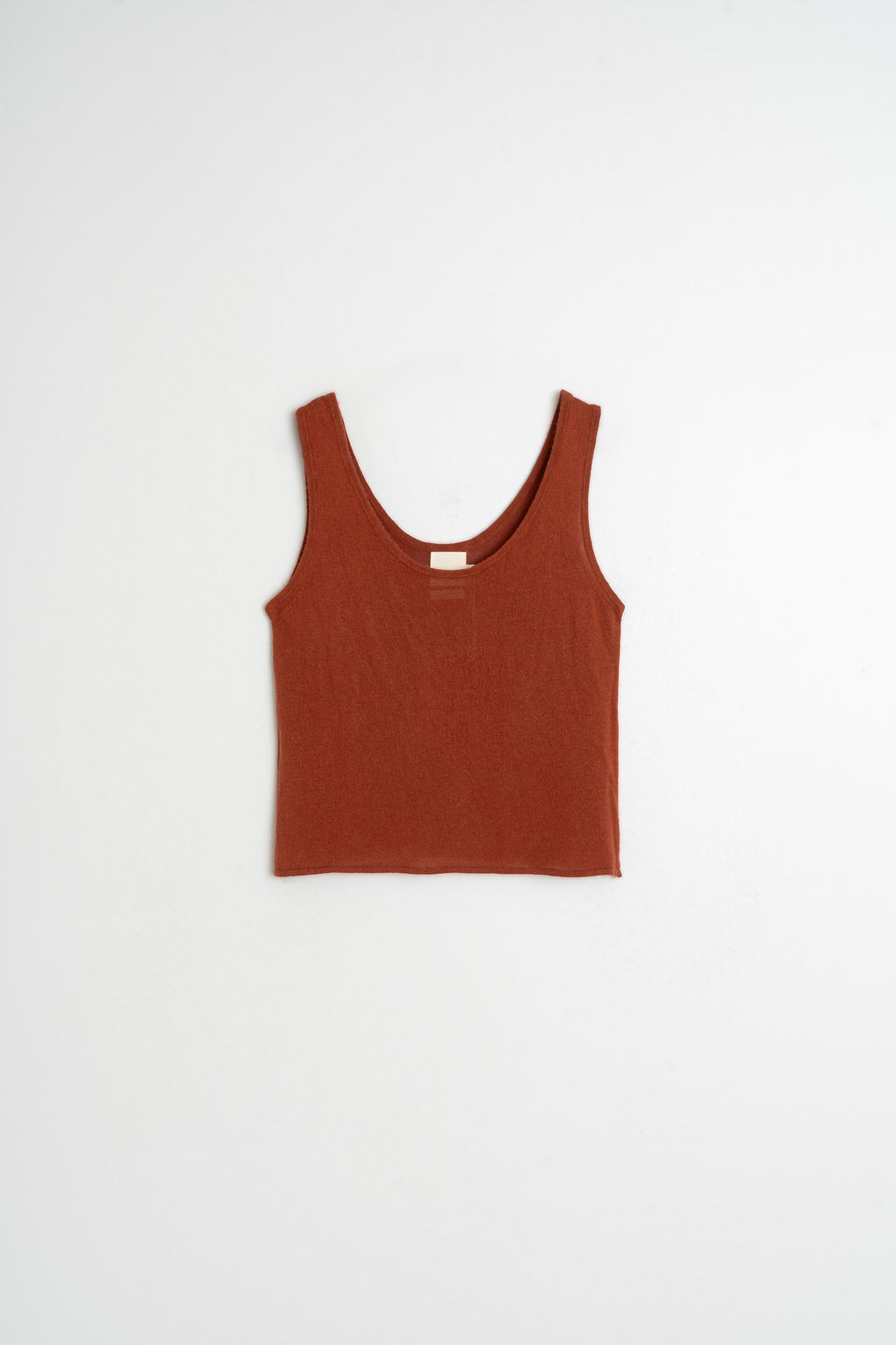 Piece-Dyed Knit Top - Terracotta
