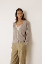 Double Knit Cardigan - Beige