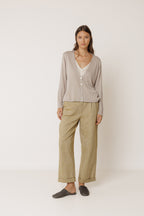 Double Knit Cardigan - Beige