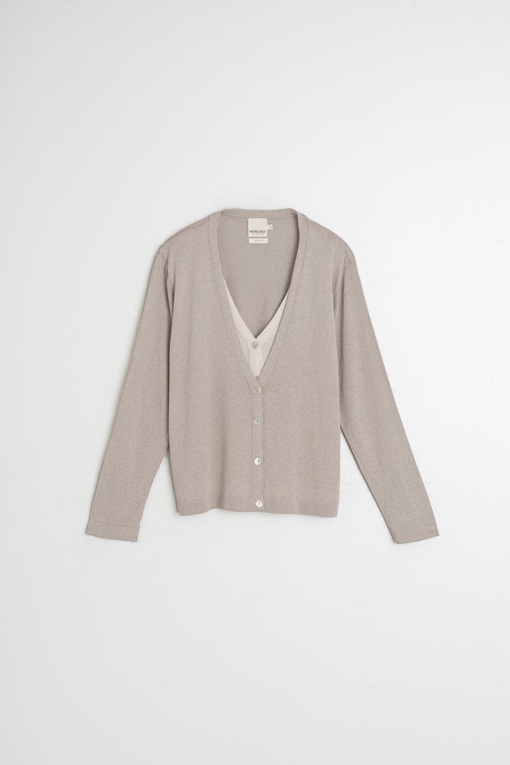 Double Knit Cardigan - Beige