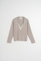 Double Knit Cardigan - Beige