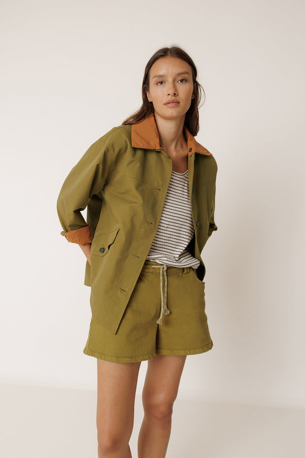 Impermeable corto - Caqui