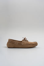 Mocassins En Cuir Suede - Beige
