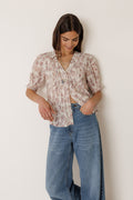 Micro-Ruffle Shirt - Lychee