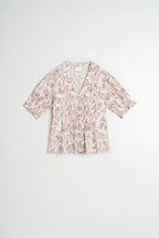 Micro-Ruffle Shirt - Lychee