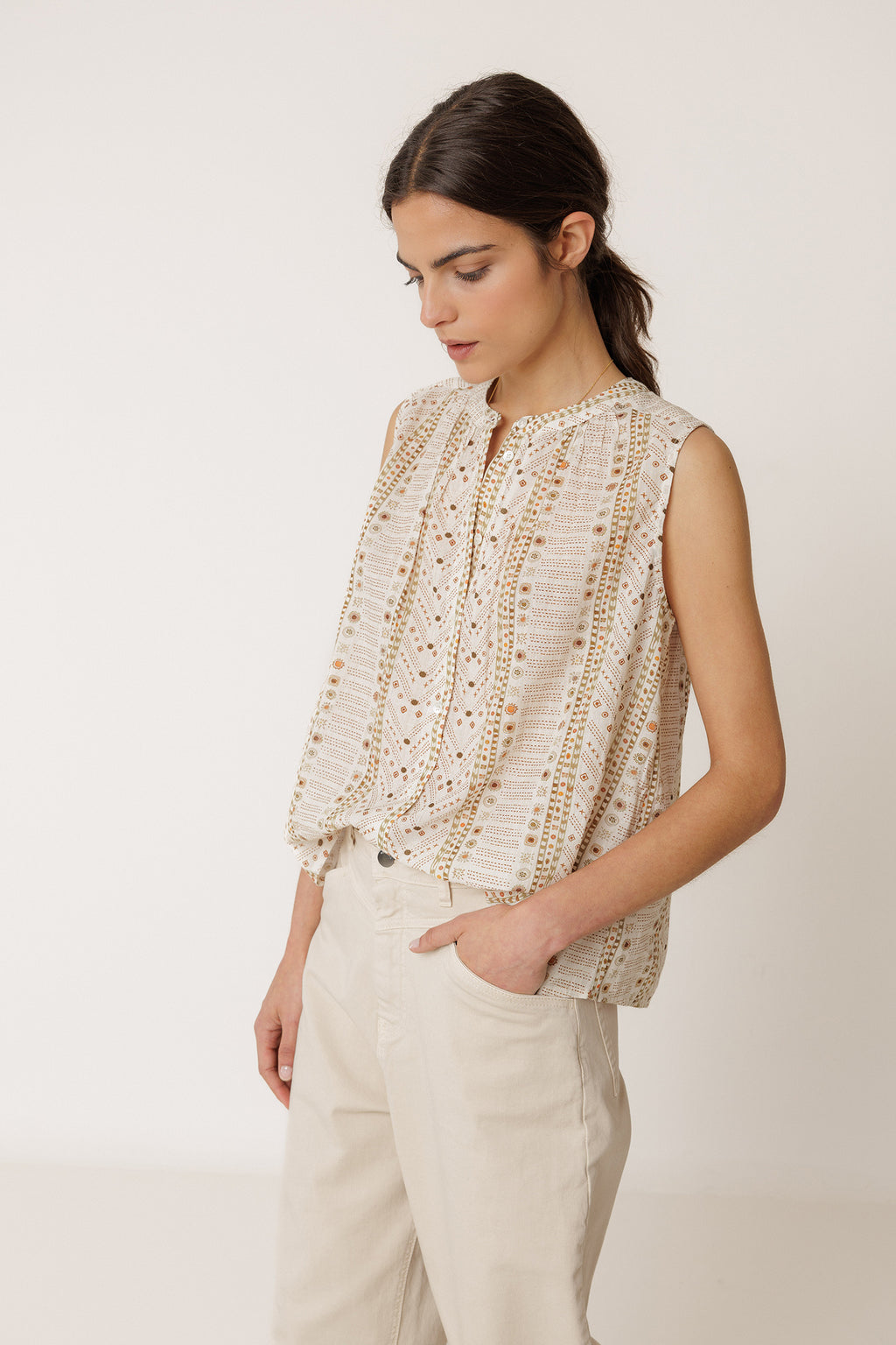 Oversize Cotton Shirt - Ecru