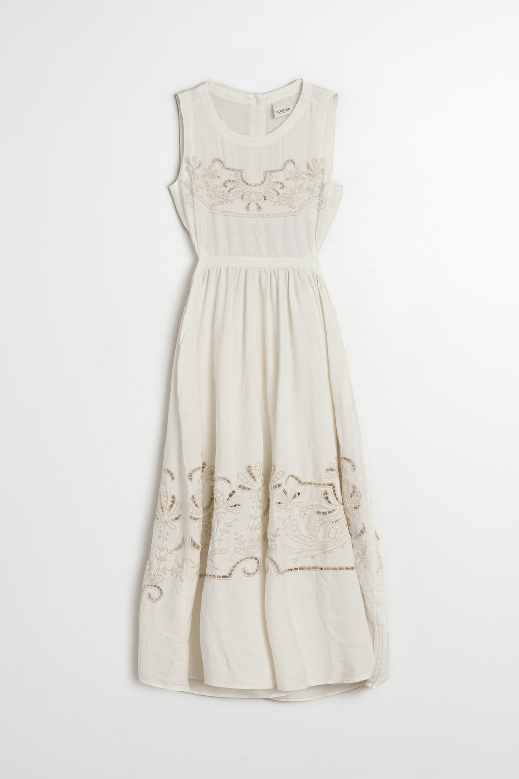 Embroidered Dress - Ecru
