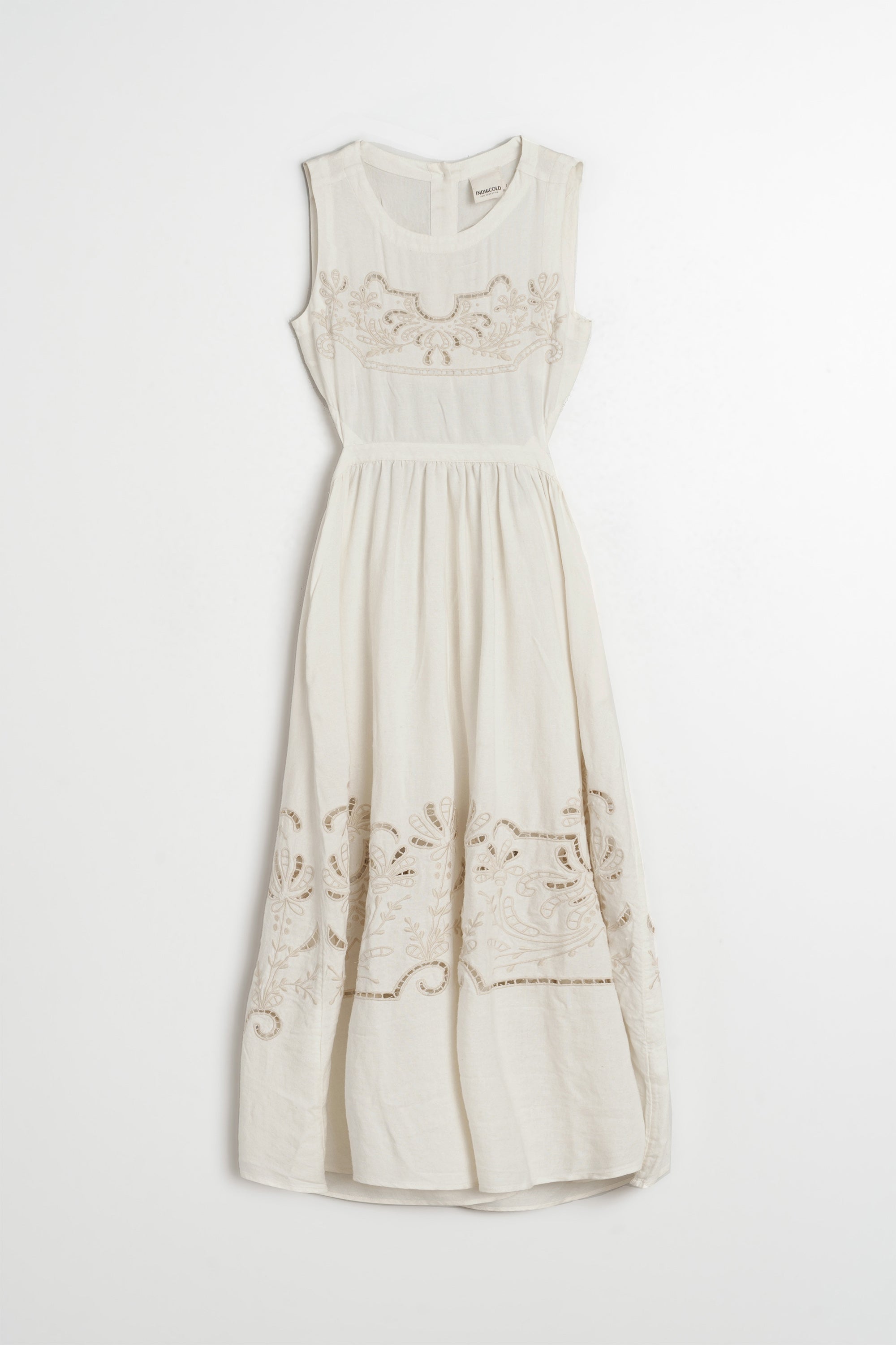 Embroidered Dress - Ecru