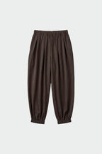 Satin Balloon Trousers - Coco
