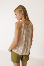 Viscose Strappy Top - Ecru