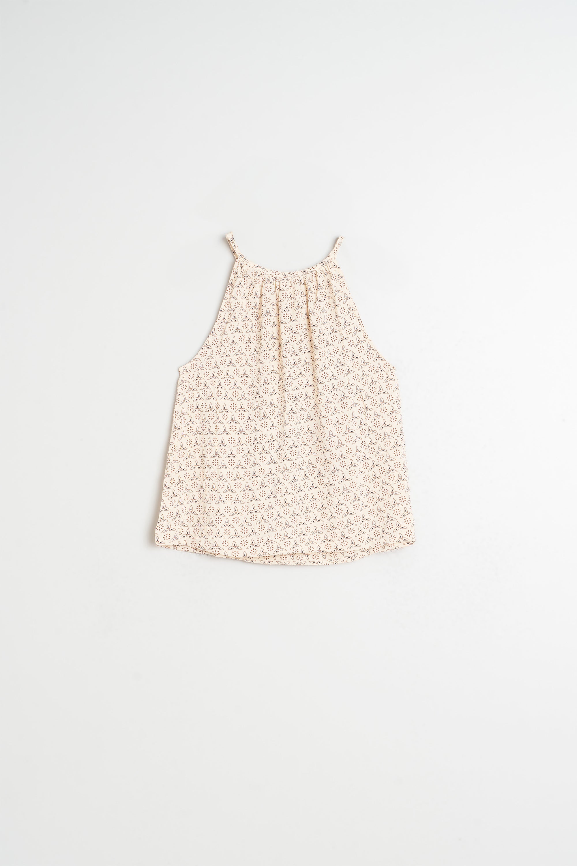 Viscose Strappy Top - Ecru